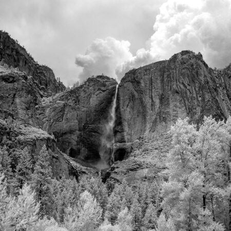 Yosemite National Park (/joʊˈsɛmɨtiː/ yoh-sem-it-ee) is a United States National Park spanning eastern portions of Tuolumne, Mariposa and Madera counties in the central eastern portion of the U.S. state of California. The park, which is managed by the National Park Service, covers an area of 761,268 acres (3,080.74 km2) and reaches across the western slopes of the Sierra Nevada mountain chain.  Over 3.7 million people visit Yosemite each year:most spend their time in the seven square miles (18 km2) of Yosemite Valley. Designated a World Heritage Site in 1984, Yosemite is internationally recognized for its spectacular granite cliffs, waterfalls, clear streams, Giant Sequoia groves, and biological diversity.  Almost 95% of the park is designated wilderness. Yosemite was central to the development of the national park idea. First, Galen Clark and others lobbied to protect Yosemite Valley from development, ultimately leading to President Abraham Lincoln signing the Yosemite Grant in 1864. Later, John Muir led a successful movement to establish a larger national park encompassing not just the valley, but surrounding mountains and forests as well - paving the way for the United States national park system.